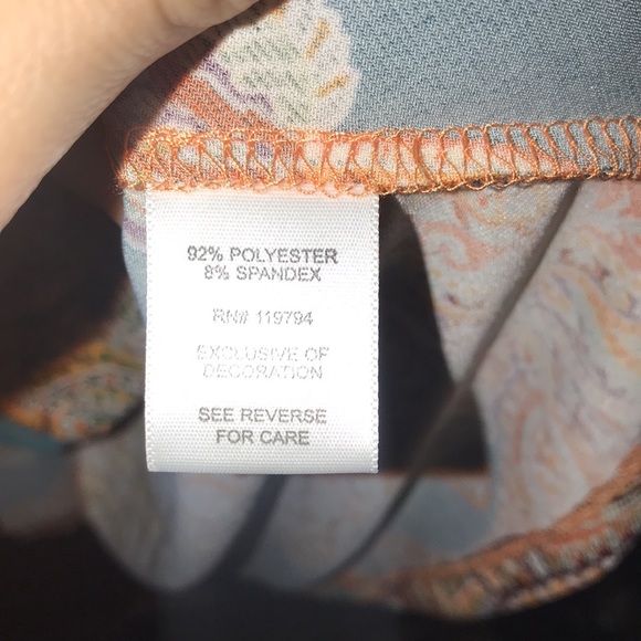 World Unity Matisse Paisley Print Embroidered Sleeveless High Low Dress - Picture 16 of 16